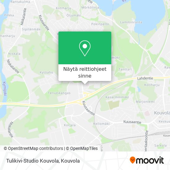 Tulikivi-Studio Kouvola kartta