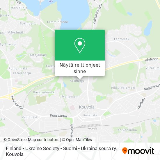 Finland - Ukraine Society - Suomi - Ukraina seura ry kartta