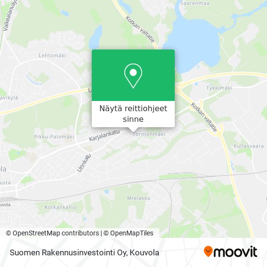 Suomen Rakennusinvestointi Oy kartta