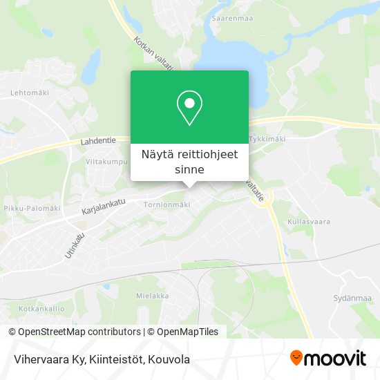 Vihervaara Ky, Kiinteistöt kartta