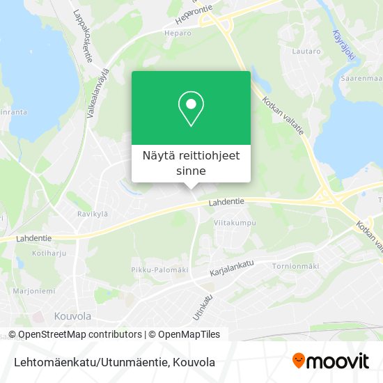 Lehtomäenkatu/Utunmäentie kartta