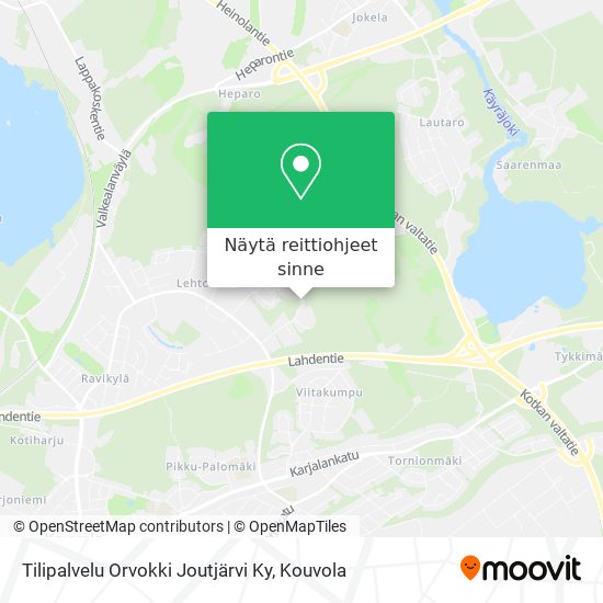 Tilipalvelu Orvokki Joutjärvi Ky kartta