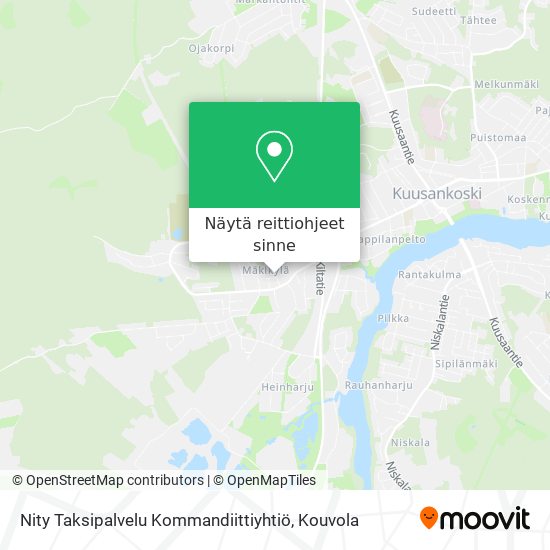 Nity Taksipalvelu Kommandiittiyhtiö kartta