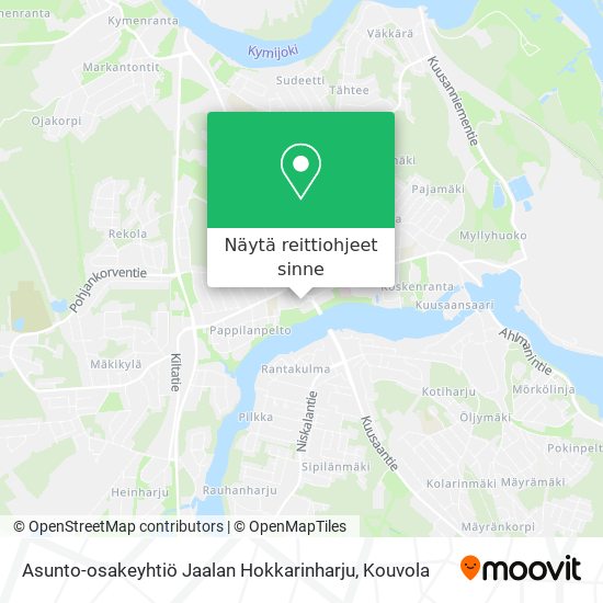 Asunto-osakeyhtiö Jaalan Hokkarinharju kartta