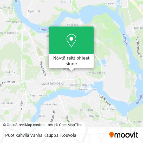 Puotikahvila Vanha Kauppa kartta