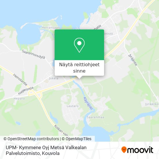 UPM- Kymmene Oyj Metsä Valkealan Palvelutoimisto kartta