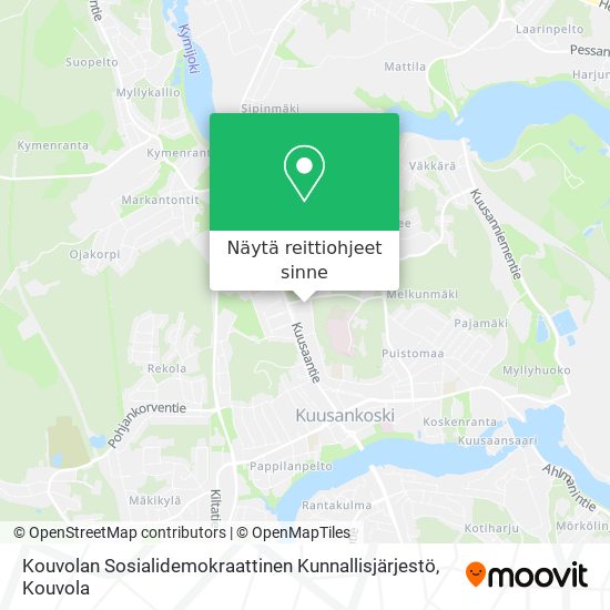 Kouvolan Sosialidemokraattinen Kunnallisjärjestö kartta
