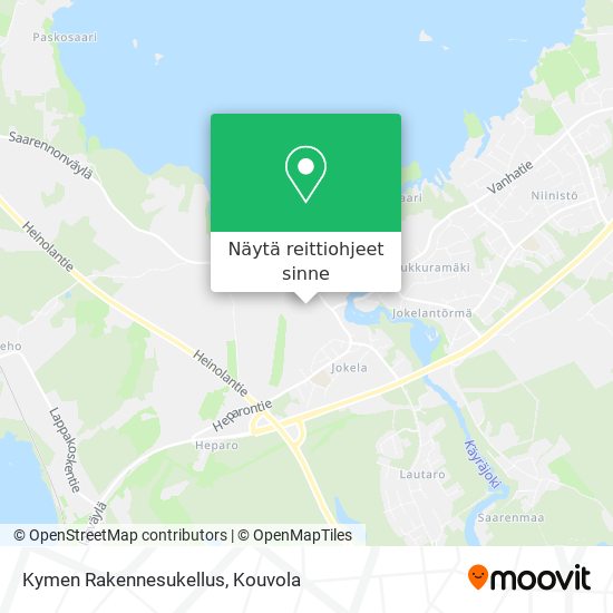 Kymen Rakennesukellus kartta