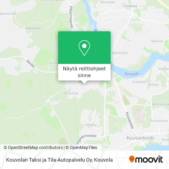 Kouvolan Taksi ja Tila-Autopalvelu Oy kartta