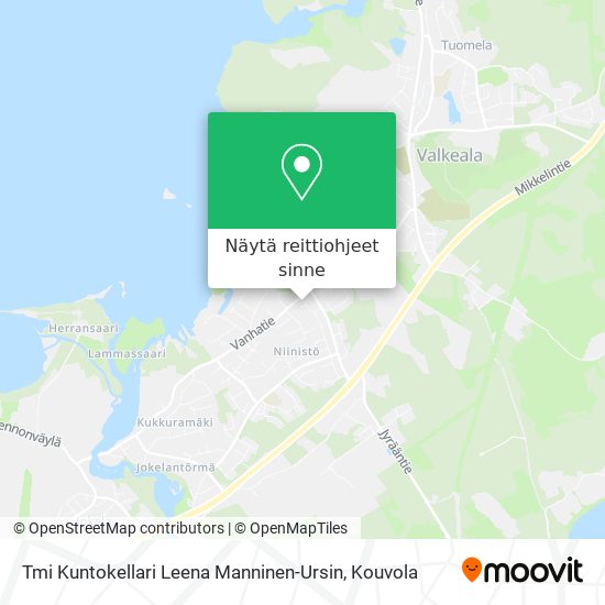 Tmi Kuntokellari Leena Manninen-Ursin kartta