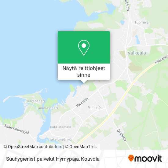 Suuhygienistipalvelut Hymypaja kartta