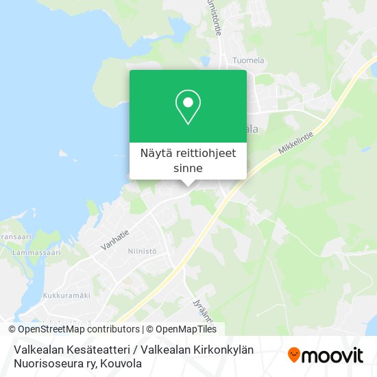 Valkealan Kesäteatteri / Valkealan Kirkonkylän Nuorisoseura ry kartta
