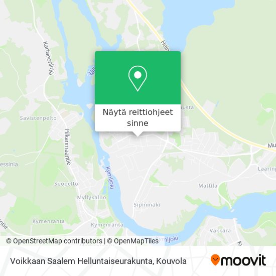 Voikkaan Saalem Helluntaiseurakunta kartta