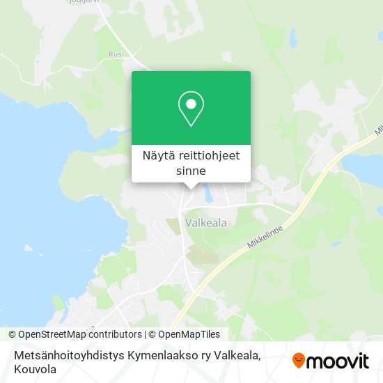 Metsänhoitoyhdistys Kymenlaakso ry Valkeala kartta