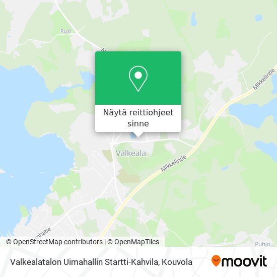 Valkealatalon Uimahallin Startti-Kahvila kartta