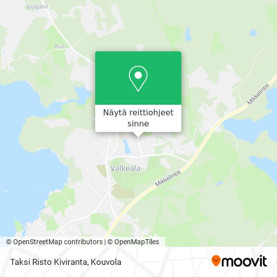 Taksi Risto Kiviranta kartta