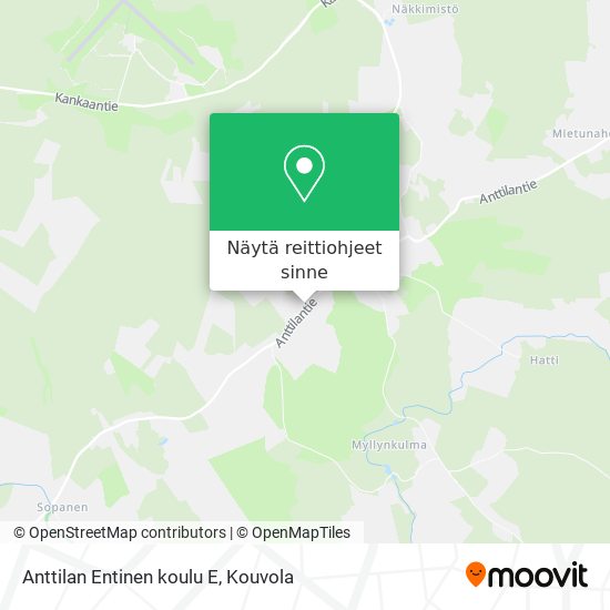 Anttilan Entinen koulu E kartta