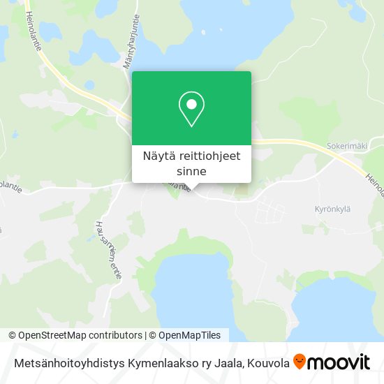Metsänhoitoyhdistys Kymenlaakso ry Jaala kartta