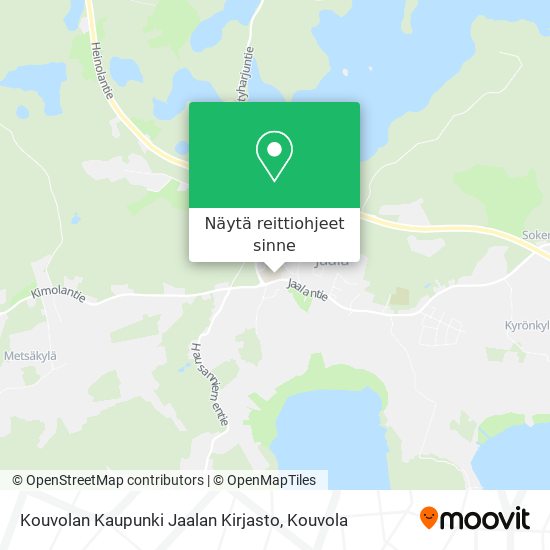 Kouvolan Kaupunki Jaalan Kirjasto kartta