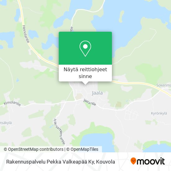 Rakennuspalvelu Pekka Valkeapää Ky kartta