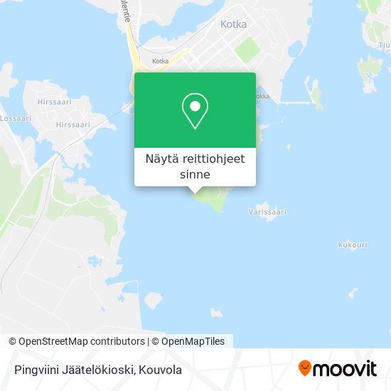 Pingviini Jäätelökioski kartta
