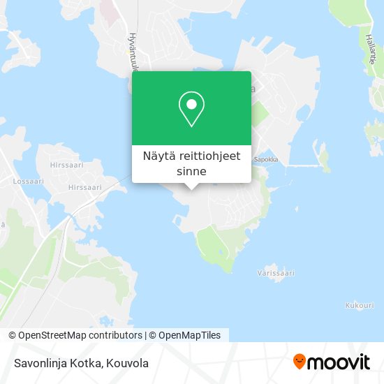 Savonlinja Kotka kartta