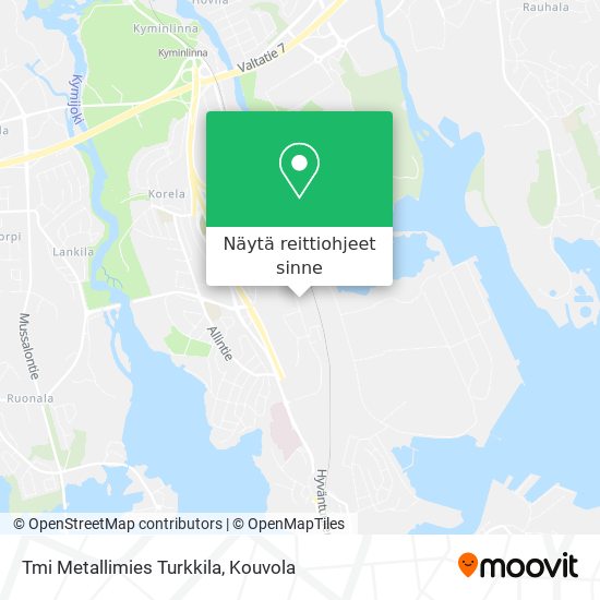 Tmi Metallimies Turkkila kartta