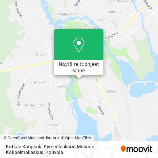 Kotkan Kaupunki Kymenlaakson Museon Kokoelmakeskus kartta