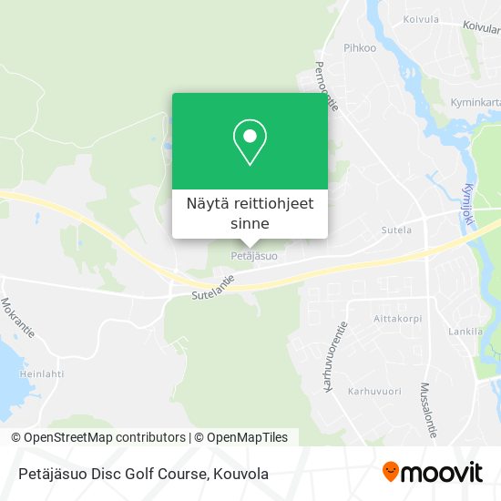 Petäjäsuo Disc Golf Course kartta