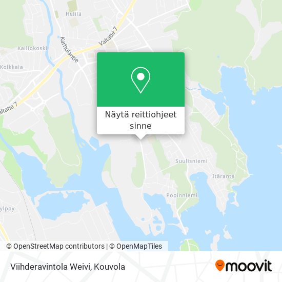 Viihderavintola Weivi kartta