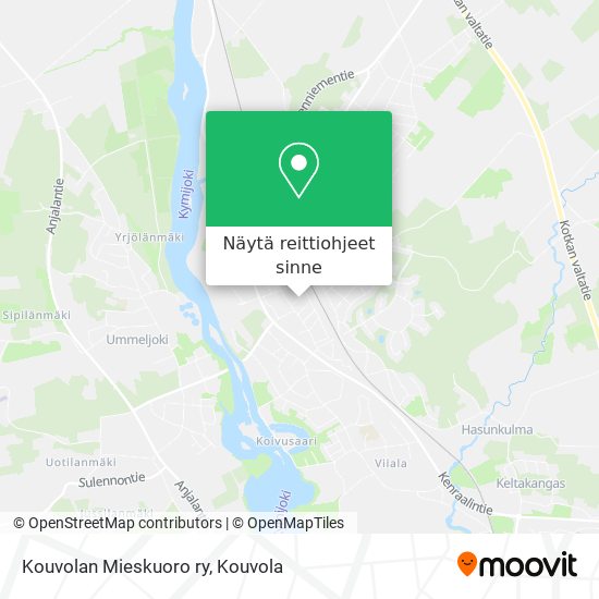 Kouvolan Mieskuoro ry kartta