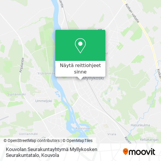 Kouvolan Seurakuntayhtymä Myllykosken Seurakuntatalo kartta