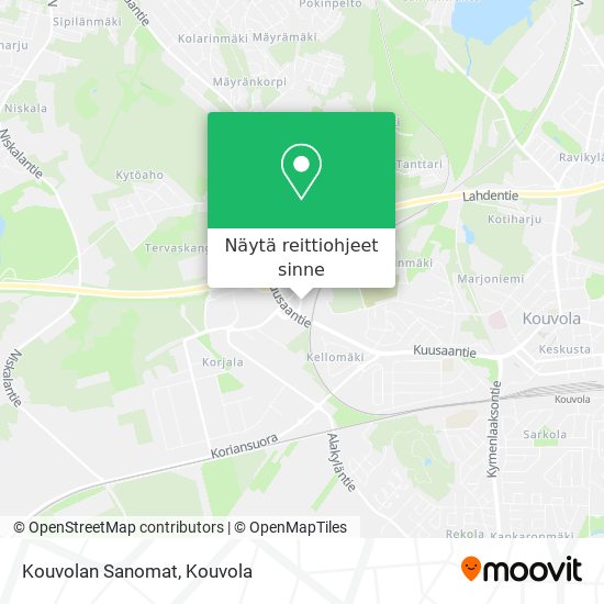 Kouvolan Sanomat kartta