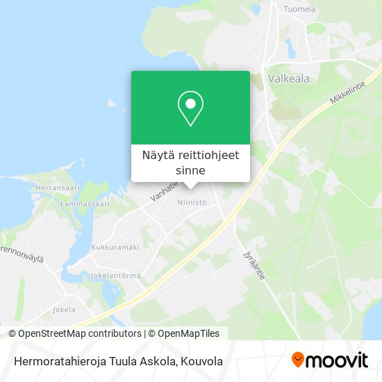 Hermoratahieroja Tuula Askola kartta