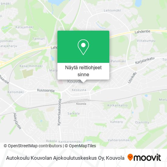 Autokoulu Kouvolan Ajokoulutuskeskus Oy kartta