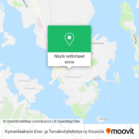 Kymenlaakson Ensi- ja Turvakotiyhdistys ry kartta