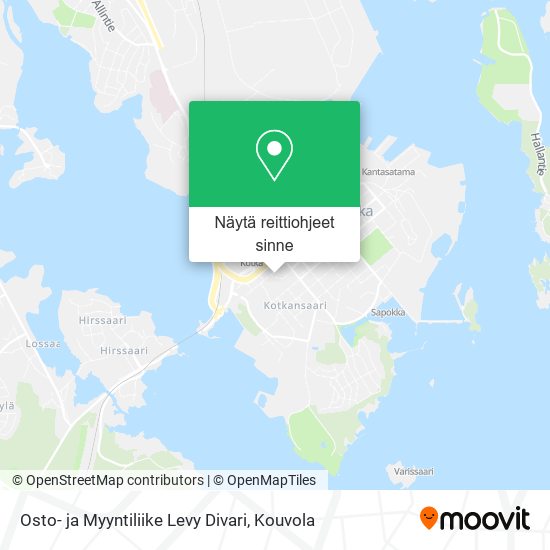 Osto- ja Myyntiliike Levy Divari kartta