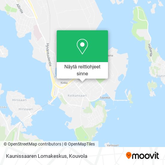 Kaunissaaren Lomakeskus kartta