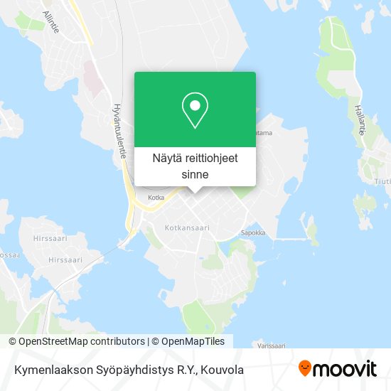 Kymenlaakson Syöpäyhdistys R.Y. kartta