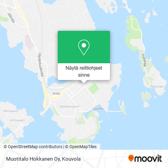 Muotitalo Hokkanen Oy kartta