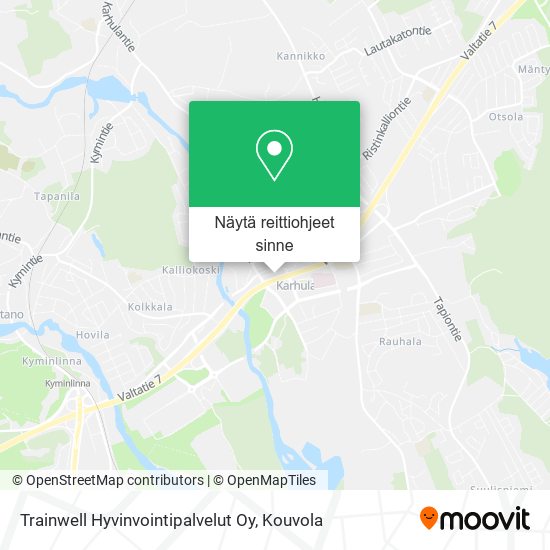 Trainwell Hyvinvointipalvelut Oy kartta