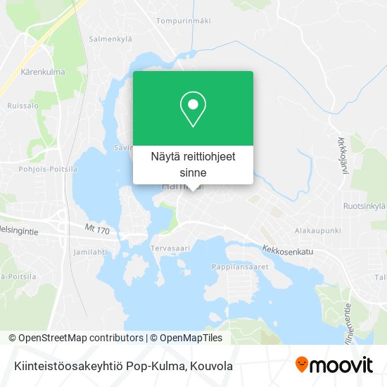 Kiinteistöosakeyhtiö Pop-Kulma kartta