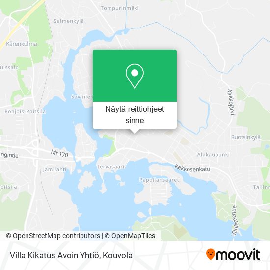 Villa Kikatus Avoin Yhtiö kartta