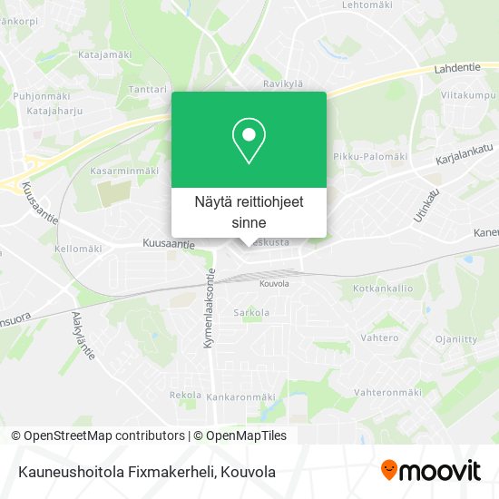 Kauneushoitola Fixmakerheli kartta