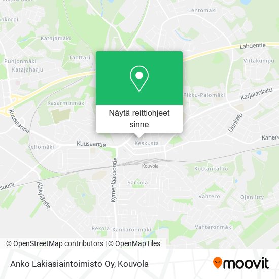 Anko Lakiasiaintoimisto Oy kartta