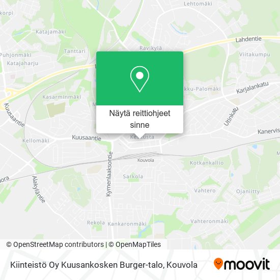 Kiinteistö Oy Kuusankosken Burger-talo kartta