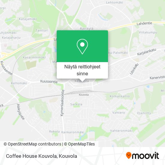 Coffee House Kouvola kartta