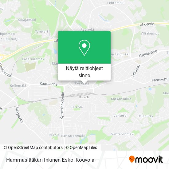 Hammaslääkäri Inkinen Esko kartta