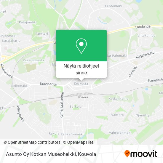 Asunto Oy Kotkan Museoheikki kartta
