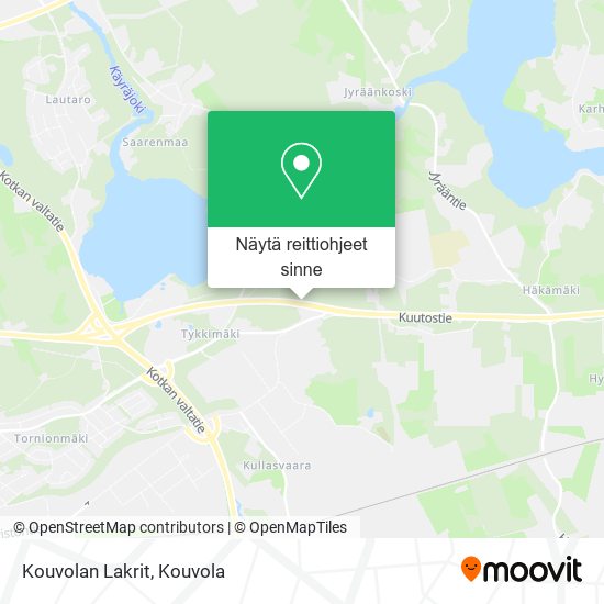 Kouvolan Lakrit kartta